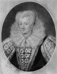 Princesa Isabel (1533-1603) ilustración de Retratos de Personajes Ilustres en la Historia Británica, grabado por Richard Earlom (1743-1822) y Charles Turner (c.1773-1857)